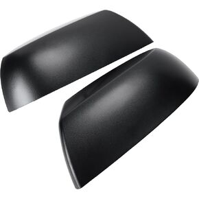 Rldym Rear View Mirror Cover Cap Left Driver & Right Passenger Side for Toyota Tundra Sequoia 2007-2021 Mirror Cap Cover Replace 879150C040, 879450C020, Gloss Black, 1 Pair