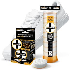 SneakERASERS Instant Midsole and Sneaker Cleaner - SneakERASERS Instant Sneaker Cleaner Sponge, Effective Shoe Cleaning Kit for White Sneakers, Tennis Shoes