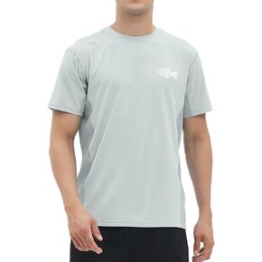 Riverruns Fishing T-Shirt Men’s UPF 50+ Sun Protection Fishing Shirt Short Sleeve Performance Tee