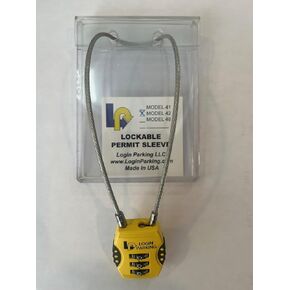 Locking Parking Permit Holder - Small Permit
