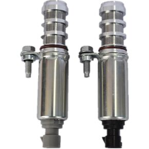 1PAIR VVT CHEAKE & العادم محرك عمود الحدبات محرك مجموعة صمام الملف اللولبي المتوافق مع الإعتدال MALIBU COBALT HHR Saturn استبدال# 12655421 12655420