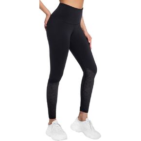 Women Lace Yoga Capris with Pockets Tummy Control Workout Capri Leggings Compression Breathable Ideal for Gym Running