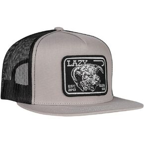 LAZY J Silver & Black 4 Elevation - Hats Cap