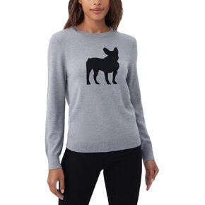 Trina Turk Women's Dog Graphic Sweater