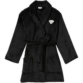 Victoria's Secret Pink Fluffy Robe Color Black Size XS/Small New