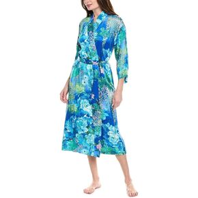 N Natori Wosteria Wisteria Robe Length 49 "