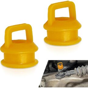 2 PCS Transmission Shift Cable Bushing Repair Kit, Rubber Shift Linkage Bushing, Auto Shifter Cable Linkage Bushing, Compatible with Select Models (Orange)