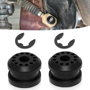 2 PCS Automotive Transmission Shift Linkage Grommet Bushing Kit, 5210555AA 68078975AA, 0.58" x 0.5" E-ring Clamp, Compatible with Dodge Ram 2500 (Black)