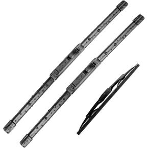 3Pcs for Ford Explorer Windshield Wiper Blades 2011-2023 Police Interceptor Utility 2013-2023, Original Equipment Automotive Replacement Windshield Wiper Blades - Pinch Tab 26"/22"/11" (Set of 3)