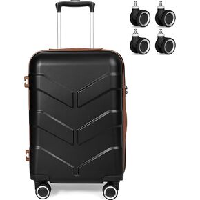 Carry On Luggage Suitcase & Repalcement Luggage Wheels 4 Pcs
