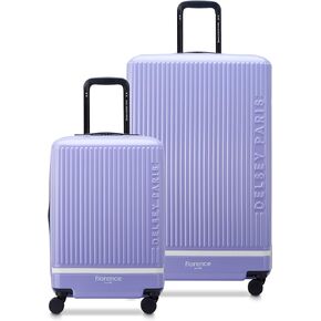 florence by mills Spin Me Away Hardside Expandable Luggage with Spinner Wheels, Lavender, Carry-On 20 Inch