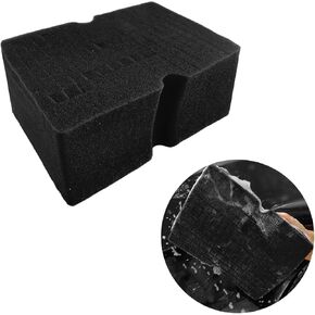 Car Wash Sponge, Large Scratch-Free Cross Cut Sponge for Soap and Rinseless Washing, Durable Ultra Soft Foam Grid Extra Absorbent Car Cleaning Sponge Pad, Car Accessories (Sky Blue)