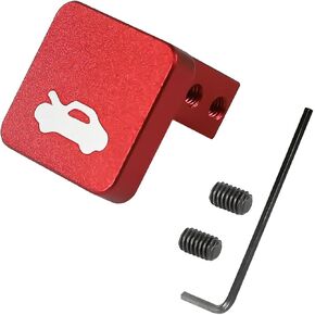 Hood Latch Release Handle Cable Repair Kit, Aluminum Hood Release Latch Handle Repair Kit Replacement, Fits 1996-2011 Civic, 1997-2006 CR-V, 2003-2011 Element (Red)