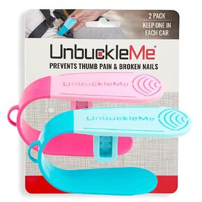 أداة إطلاق مشبك مقعد Unduckleme (كما رأينا في Shark Tank) - Aid Easy Bealer Aid لالتهاب المفاصل ، والأظافر الطويلة ، والأطفال الأكبر سناً - مدهبة زر للرضع ، ومقاعد السيارة الصغيرة (2 عبوة ، وردية وأرجواني)