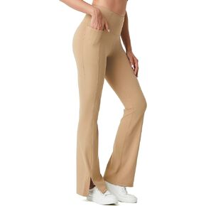 AFITNE Women's Flare Leggings High Waist Yoga Pants with Pockets Tummy Control Workout Casual Bootcut Pants