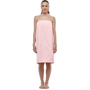 Womens Terry Cotton Bath Robe Wrap, Women's Spa Shower Towel Bathrobe