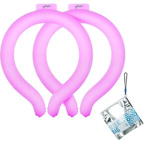 Neck Cooling Tube with Insulated Bag, Reusable Neck Coolers Wearable Body Cooling Products for Hot Weather in Summer