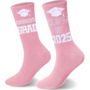 Geyoga Novelty Graduation Gifts Socks Unisex Graduation Crew Socks College Graduation Gifts Men Women for Him or Her