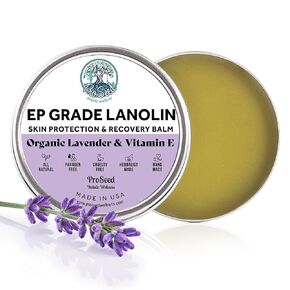 EP Grade Pure HANDMADE Fresh Lanolin with Organic Lavender & Vitamin E | Holistic All Natural Nursing Balm | Body Moisturizer, Dry Cracked Skin, Anti-Itch Cream | Skin Barrier Protector & Repair |