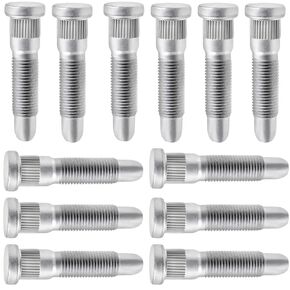 12pcs M14 × 1.50 ترصيع عجلات مسننة طويلة متوافقة مع شيفروليه سيلفرادو 3500 HD 2007-2010 Tahoe Express GMC Sierra Yukon Cadillac Hummer 11588810 ، 10-428 ، 15112380 ، 1571896，15037207.