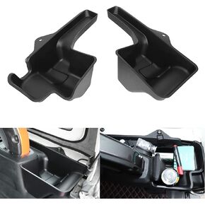 Rear Cargo Side Box Trunk Storage Tray Organizer Wheel Well Storage Bin Cargo Expansion Box for 2018-2023 Jeep Wrangler JL JLU Interior Accessories, Easy Screw-installation, Left & Right 2Pcs