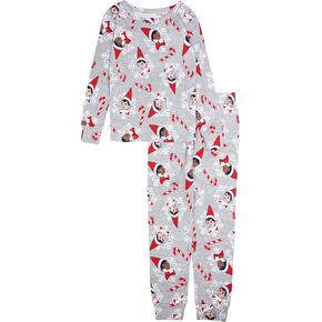The Elf on the Shelf Girls 'Snug-Fit Cotton Holiday Pajama ، ناعم ولطيف للأطفال