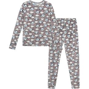 مجموعة Pajama للفتيات Rene Rofe - قميص نوم طويل في Velor Long Sleeve و Pajama Pants - ملابس نوم مريحة للفتيات (4-12)