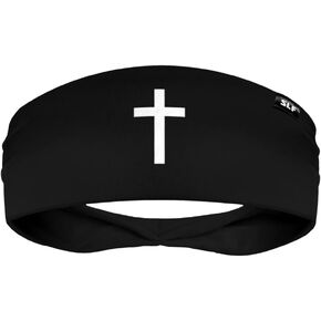 Faith Cross Black Headband