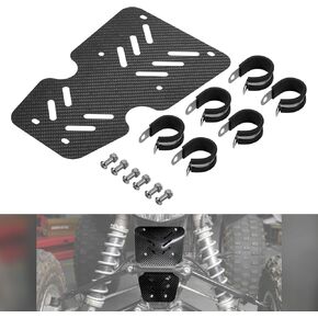 واقي طين الرادياتير متوافق مع هوندا TRX450R 2006 2007 2008 ، TRX450er 2006-2014 حامي الرادياتير ألياف الكربون الدراجات النارية ، استبدال 50100-HP1-601ZD