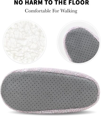 DICUIRD Womens Thick & Warm Slipper Socks with Grippers - Knit House Fuzzy Slippers in Saudi Arabia