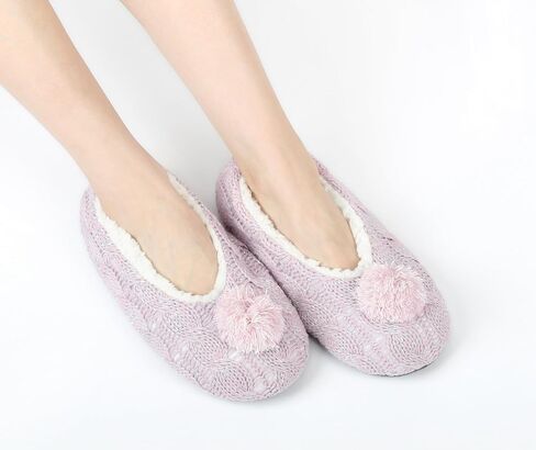 DICUIRD Womens Thick & Warm Slipper Socks with Grippers - Knit House Fuzzy Slippers in Saudi Arabia