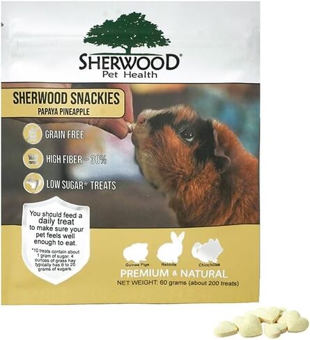 Sherwood Pet Health Strawberry, banana, cranberry treats for rabbits, guinea pigs and chinchillas. Low sugar and grain free. in Saudi Arabia