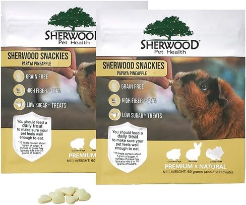 Sherwood Pet Health Strawberry, banana, cranberry treats for rabbits, guinea pigs and chinchillas. Low sugar and grain free. in Saudi Arabia