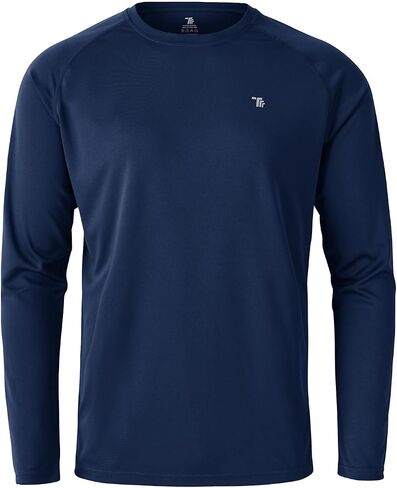 BGOWATU Men's Hiking Shirts Long Sleeve Sun Shirts UPF 50+ Athletic T-Shirts Quick Dry Rash Guard in Saudi Arabia