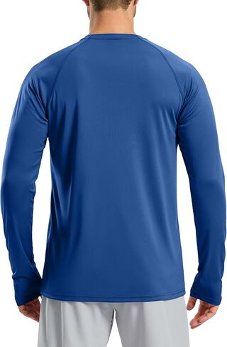 Pudolla Men's Sun Protection Shirts UV SPF UPF 50+ Rash Guard Long Sleeve Lightweight Quick Dry Brethable Swimming Fishing in Kuwait