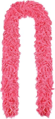 Faux Feather Boa 160g 2 Yard Artificial Fluffy Featherless Boas for Wedding Party DIY Craft Costume Decoration in Kuwait