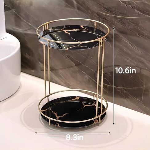 Gold Storage Rack, Bathroom Table Shelf, Perfume Tray, Beautiful Appearance, Super Capacity, Complete Your Daily Storage (QS-20-1) (QS-19-1) in Saudi Arabia