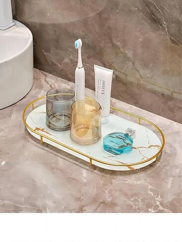 Gold Storage Rack, Bathroom Table Shelf, Perfume Tray, Beautiful Appearance, Super Capacity, Complete Your Daily Storage (QS-20-1) (QS-19-1) in Saudi Arabia