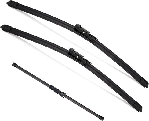 3pcs for Ford Explorer Wiper Wiper Blades 2011-2023 أداة اعتراض الشرطة 2013-2023 ، شفرات ممسحة الزجاج الأمامي الأصلي للمعدات البديلة-Tab 26 "/22"/11 "(مجموعة من 3) in Kuwait