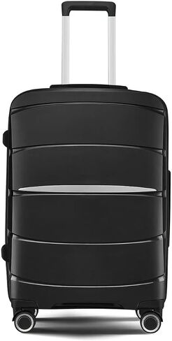 Fancial Expandable Luggage with Spinner Wheels, Green, Carry-On 20-Inch in Kuwait