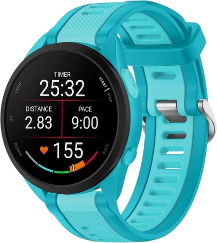 حزام إطلاق سريع متوافق مع Garmin Forerunner 955 (Solar)/965 وApproach S62/S70 وApproach S62/S70 وحزام ساعة بديل أيضًا لـ 945 LTE/745 - حزام من السيليكون in Kuwait