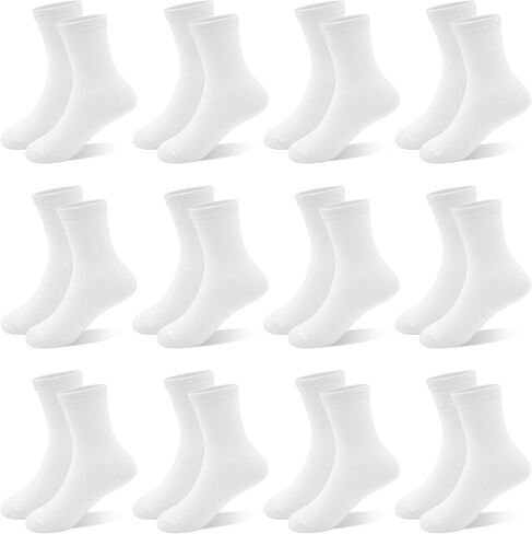 12 زوج زوج الجوارب طفل الأطفال الأولاد الجوارب الأولاد الأولاد الرياضي Mid Cut Multipack for Boy Girls 1-14 سنة in Kuwait