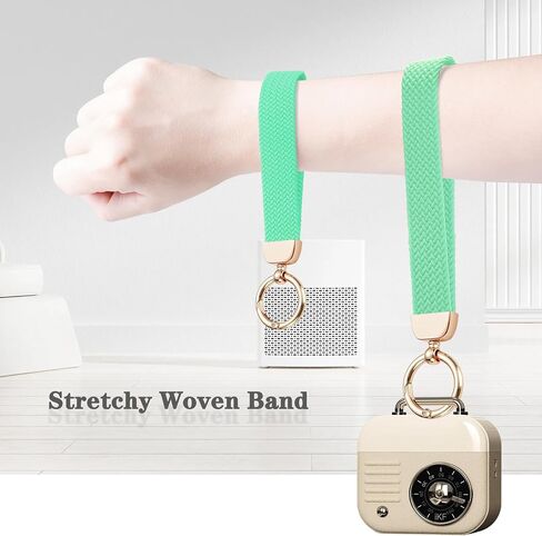 Stretchy Wristlet Keychain, Cute Key Chain Woven Wrist Lanyard Strap Keys Holder for Women Girl Men in Saudi Arabia
