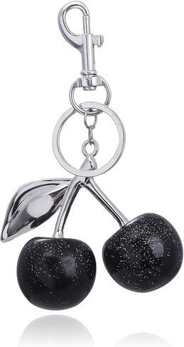 سلسلة مفاتيح حقيبة الكرز - إكسسوارات فواكه حقيبة يد محفظة لطيفة - هدية عيد ميلاد جميلة للنساء in Kuwait