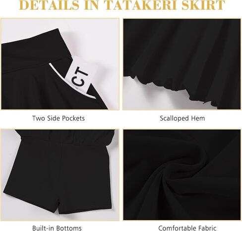 Toddler Girl Skirts with Shorts and Pockets Athletic Shorts Skirts for Girl A Line Scalloped Tennis Skater Skorts in Saudi Arabia