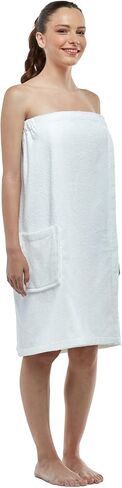 Womens Terry Cotton Bath Robe Wrap, Women's Spa Shower Towel Bathrobe in Kuwait