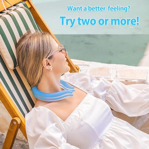 Neck Cooling Tube with Insulated Bag, Reusable Neck Coolers Wearable Body Cooling Products for Hot Weather in Summer in Saudi Arabia