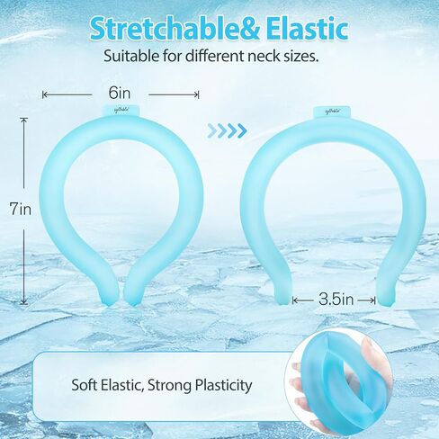 Neck Cooling Tube with Insulated Bag, Reusable Neck Coolers Wearable Body Cooling Products for Hot Weather in Summer in Saudi Arabia