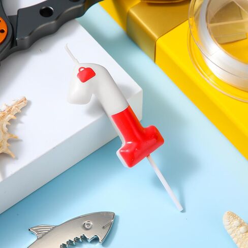 Mtlee Fishing Birthday Cake Topper Gone Fishing Cake Decorations for Fisherman Party Supplies Red Bobber Number Number For Mens ’Retirement Supplies (Number 1) in Kuwait