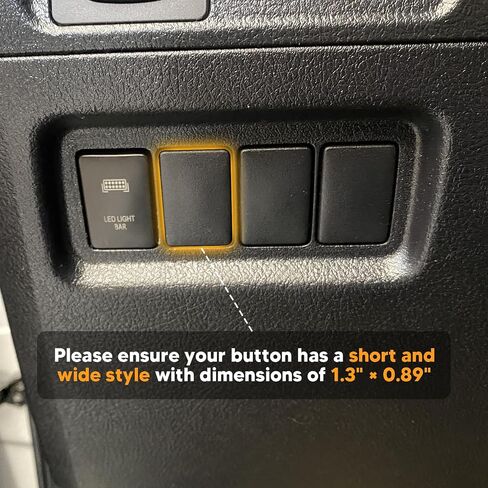 LED Light Push Switch Blue Backlit On/Off Compatible with Toyota Tacoma Tundra 4Runner 2010-2019 Rear Light Symbol in Saudi Arabia